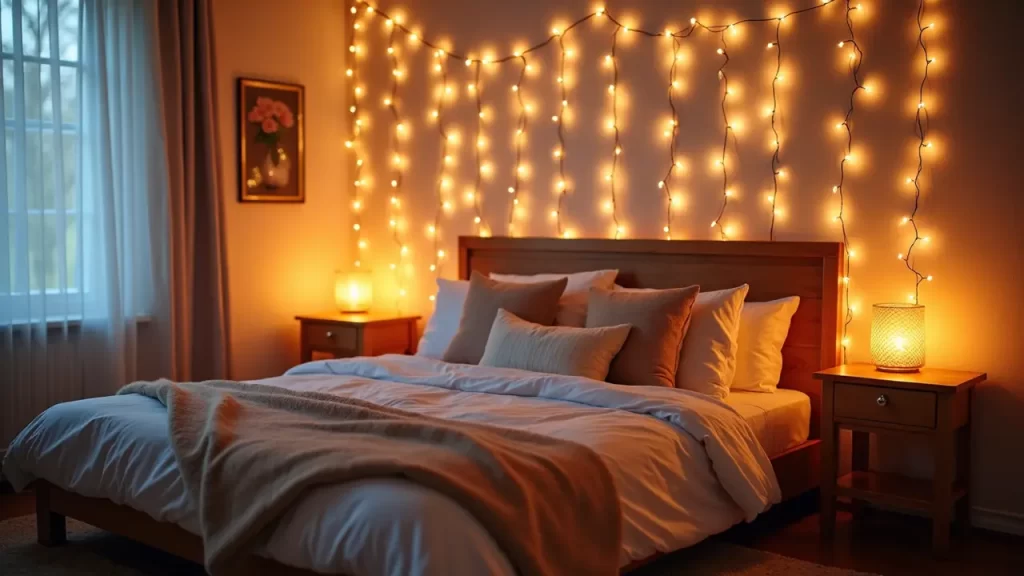 Fairy Lights on the Wall