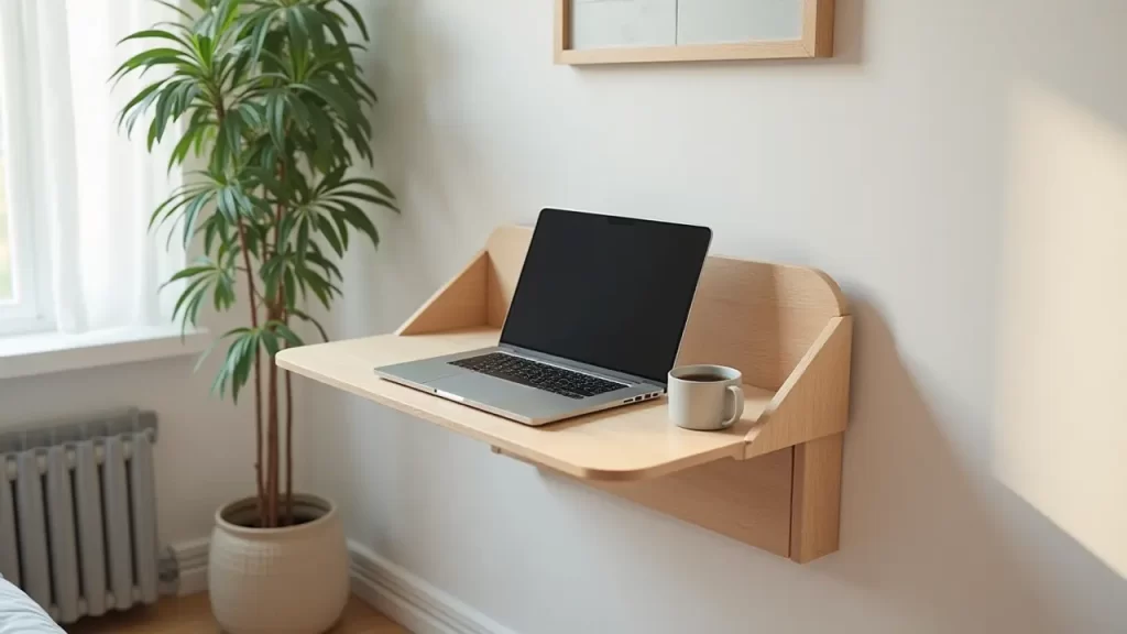 Fold-Down Wall Desk