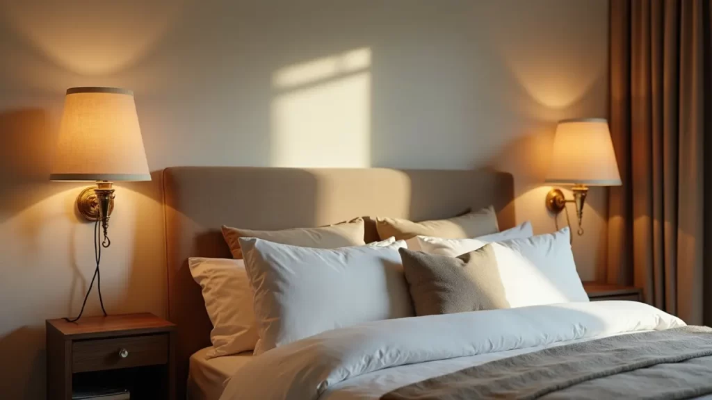 Wall Sconces with Fabric Shades