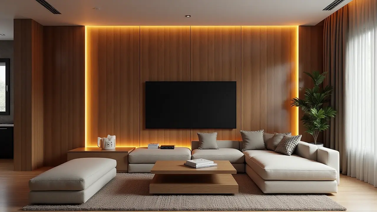 Wood Panels with Integrated Lighting