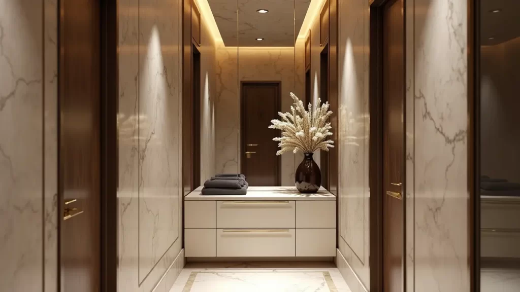 Try a Mirrored Back Wall