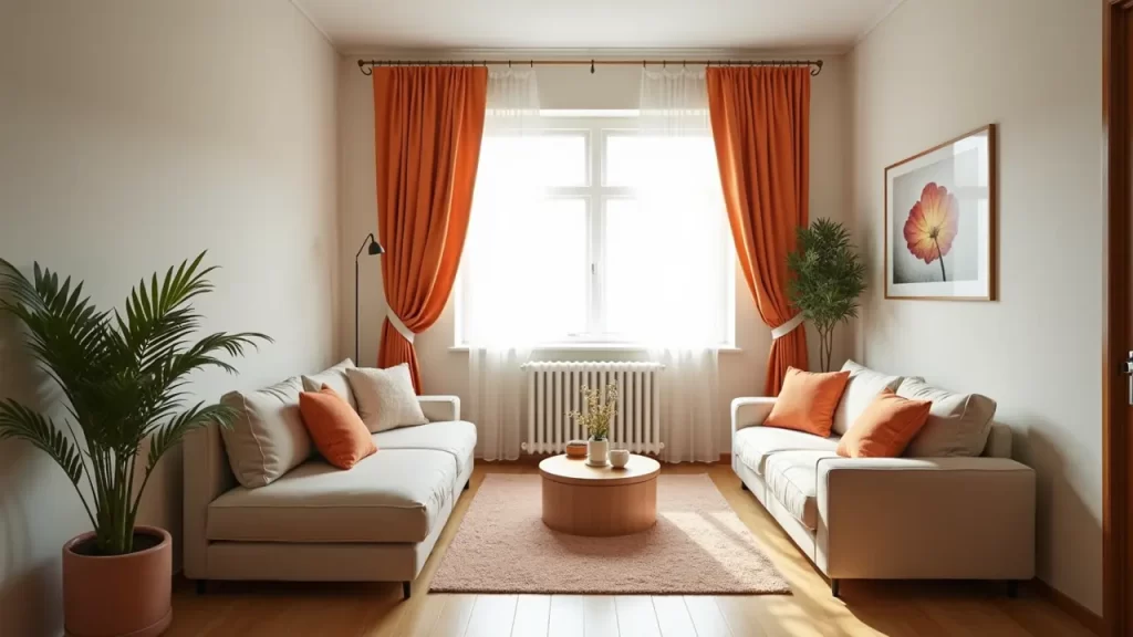 Curtains on a Tension Rod