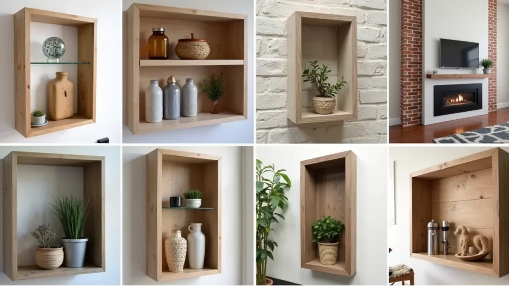 DIY Wall Niche Shelf Ideas Using Cheap Materials
