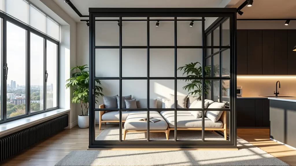 Industrial Glass Wall