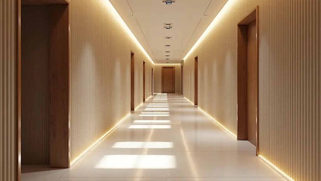 Pleated Wall and Flush Ceiling Lights