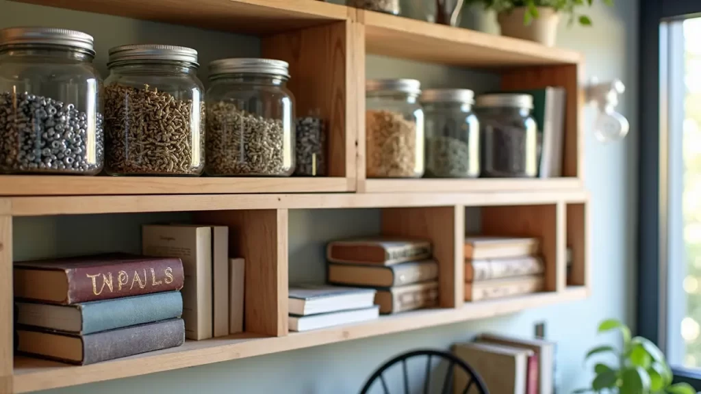 Repurposed Jars and Crates