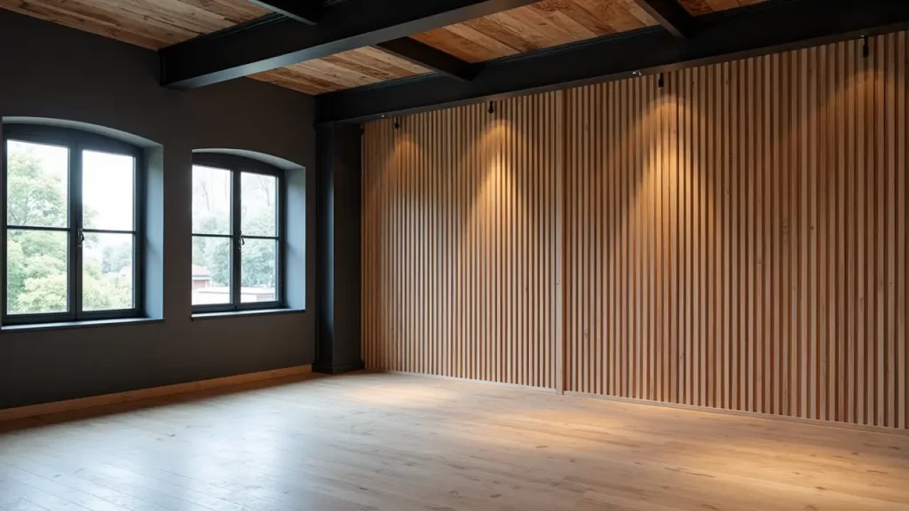 Slatted Wooden DIY Wall