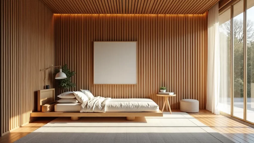 Wooden Slats Partition