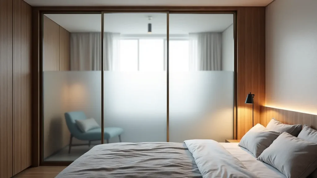 Frosted Glass Partitions