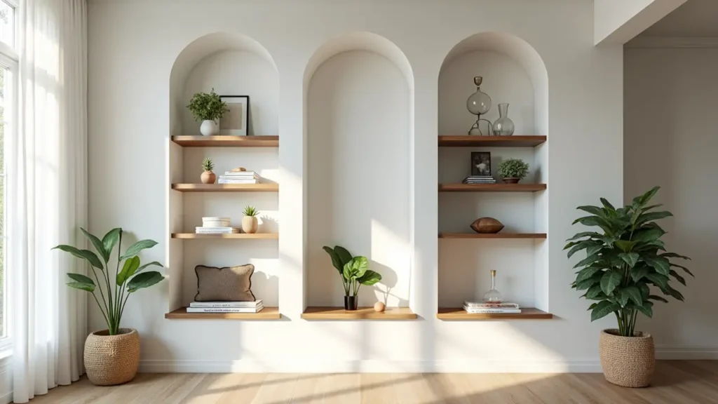 Wall Niche Designs That Fit Narrow Wall Spaces