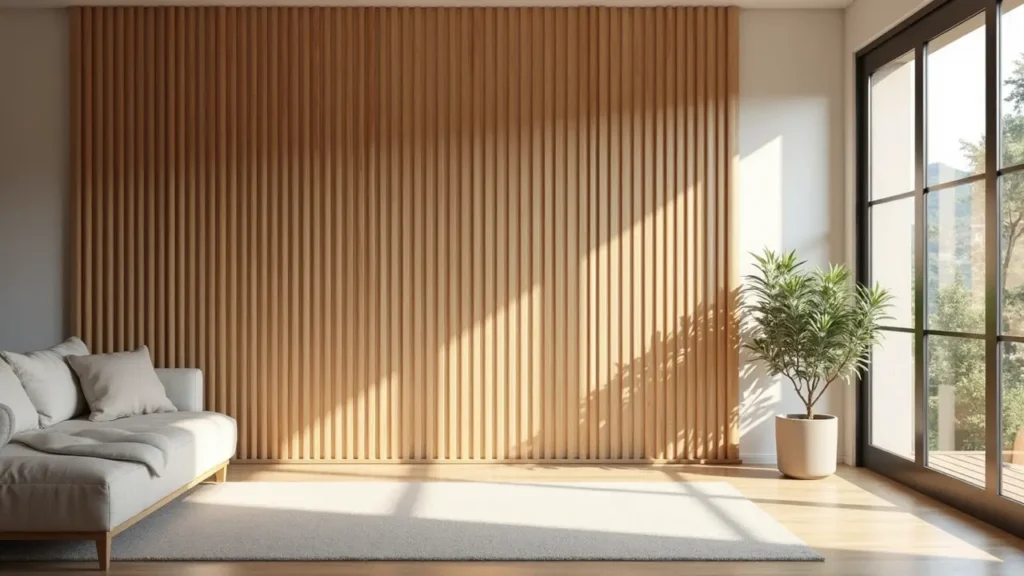 Vertical Wood Slats